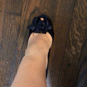 Navy Blue Satin Pump